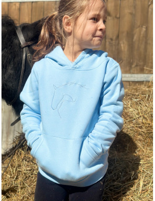 Sweat à capuche Enfant Bleu...