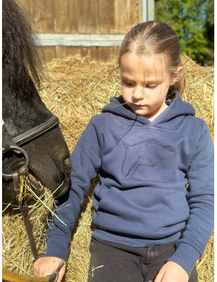 Sweat à capuche Enfant Bleu...